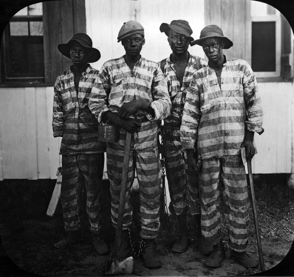 Floridian convicts leased to harvest timber in the mid-1910s.
